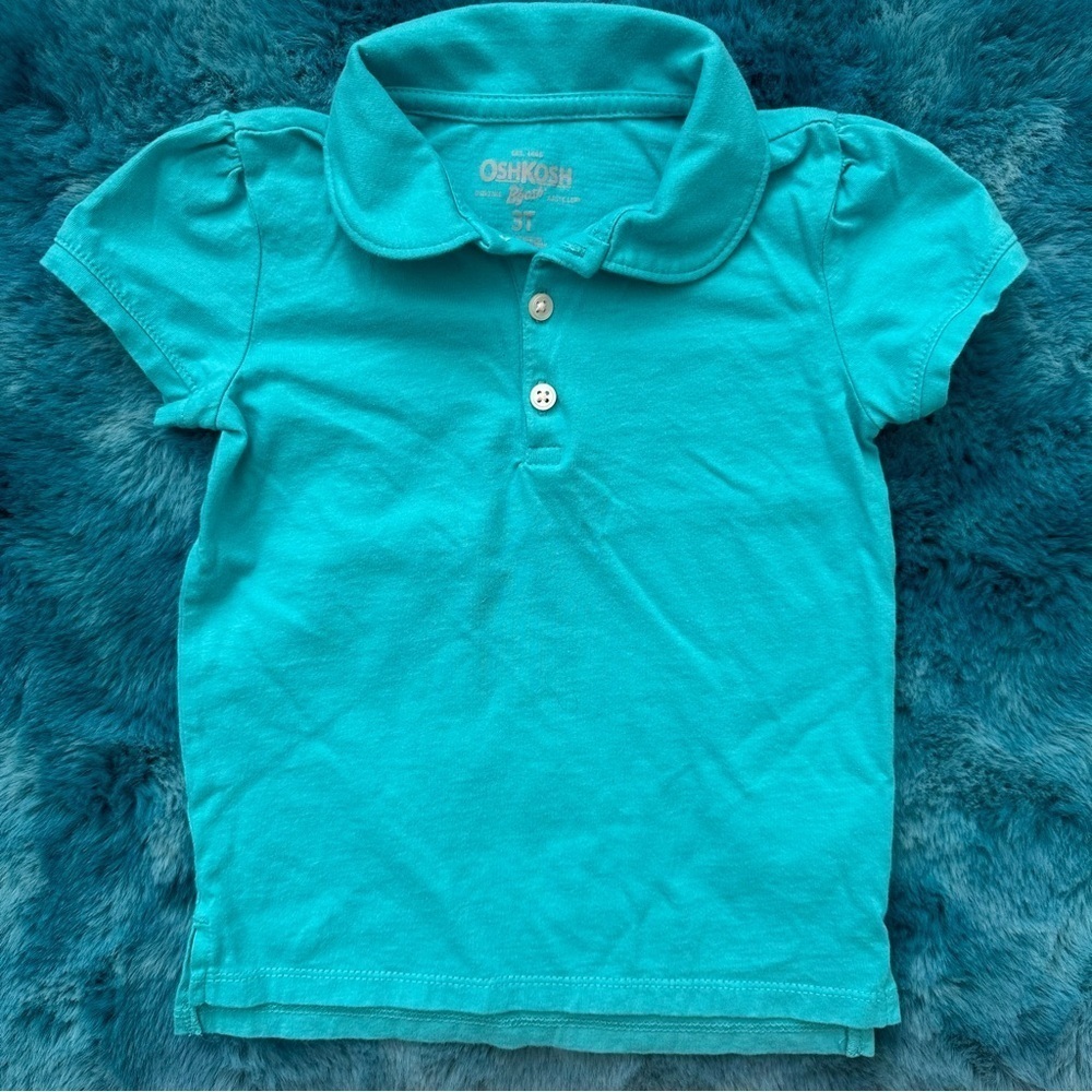 OshKosh Toddler Girl Short Sleeve Polo Shirt Size 3T
